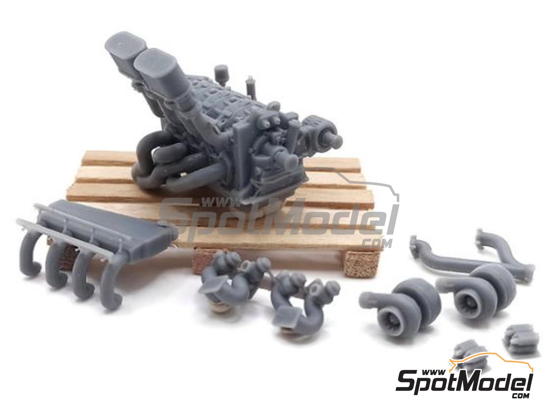 Yamamoto Model Parts YMPENG3: Engine 1/24 scale - Mazda 26B 4